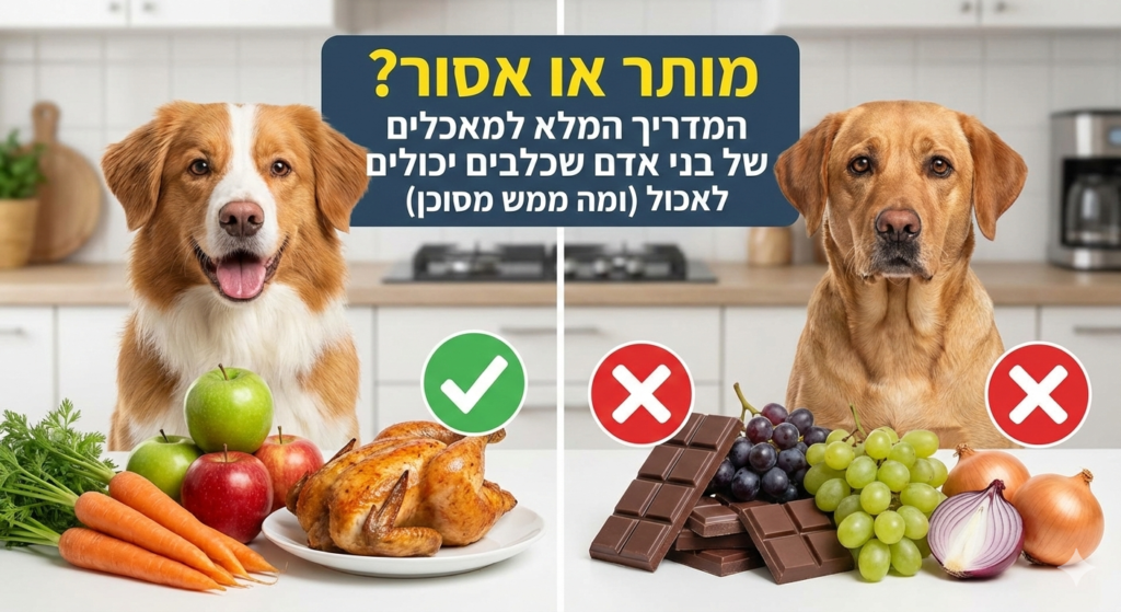 מותר או אסור? המדריך המלא למאכלים של בני אדם שכלבים יכולים לאכול (ומה ממש מסוכן)