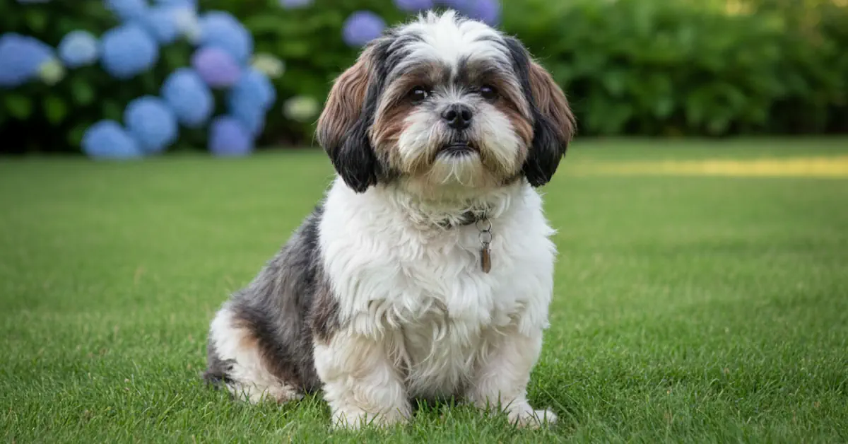 כלב שיצו (Shih Tzu) גזעי ומטופח עם פרווה ארוכה ונעימה